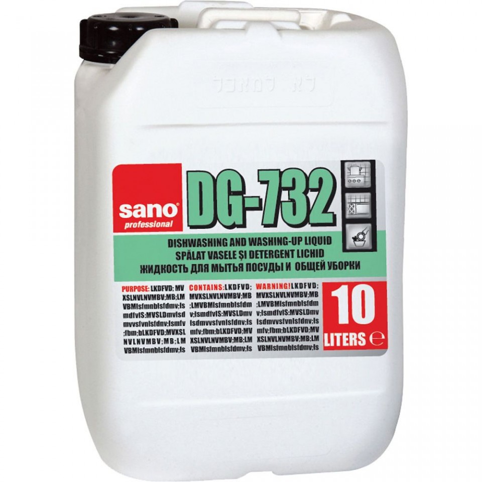 Sano DG 732 SAN 24% 10 L detergent concentrat sanito.ro imagine 2022 depozituldepapetarie.ro